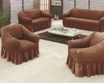 Чехол для мягкой мебели VIKA 3-х местный диван + 2-х местный диван + 2 кресла ( арт. 9-7515 ) 