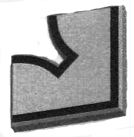 Форма для изготовления тротуарной плитки ALPHA 20/7 (угол для 20/3) (1 шт) "код.0082" 