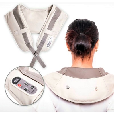 Ударный вибромассажер для спины, плеч и шеи Cervical Massage Shawls ( арт. 9-7559 )