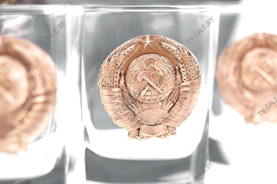 Набор подарочный Назад в СССР с бронзовыми гербами №1 ( код 0007 )