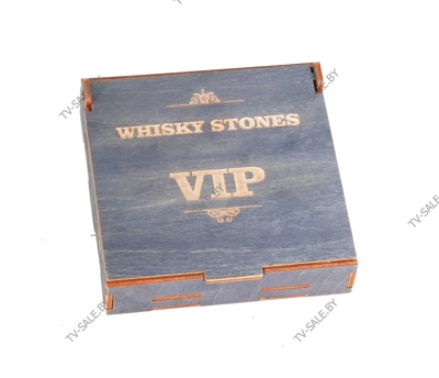 Элитный набор камней для Whiski в деревянной коробке ( код 0007 )