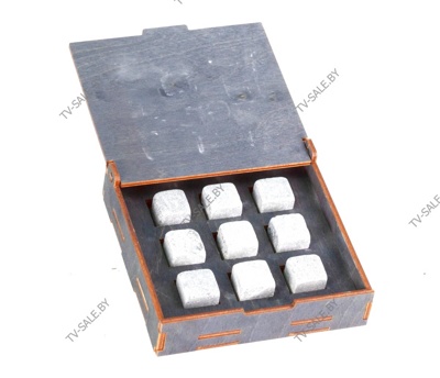 Элитный набор камней для Whiski в деревянной коробке ( код 0007 )