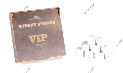 Премиальный набор камней для напитков в деревянной коробке ( код 0007 ) 