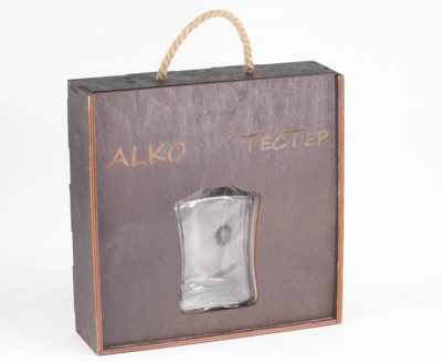 Набор мужской подарочный Anti-ТесТер в деревянной упаковке с ложементом ( код 0007 )