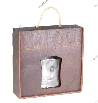 Подарочный набор Alko-ТесТер в деревянной упаковке с ложементом  ( код 0007 ) 