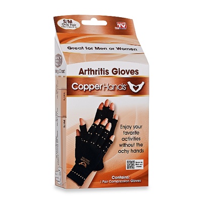 Компрессионные перчатки от болей в суставах Copper Hands Коппер Хэндс  (код.0160)
