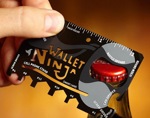 2 шт. Мультитул-кредитка Wallet Ninja 18 в 1 (арт. 9-6160) "код.00129" 