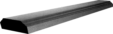 Форма для изготовления тротуарной плитки ALPHA 91/4, поручень (перило) для балюстрад (3 шт) "код.0082" 