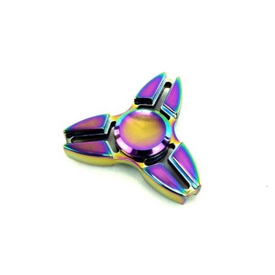 3 шт. Спиннер (игрушка-антистресс) Hand Fidget Spinner Rainbow (арт. 9-6609, 9-6610, 9-6611) "0023" 