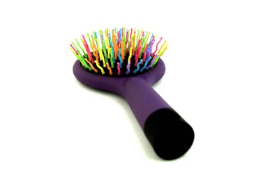 Расческа для запутанных волос с зеркалом "Радуга" Rainbow Volume Brush (арт. 9-6507)