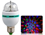 Новогодний светильник (ночник) вращающийся с цветомузыкой LED Full Color Rotating Lamp (арт.9-2346) 