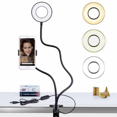 Кольцевая подсветка для селфи с подставкой для мобильного телефона Selfie Studio ( арт. 8-106580)