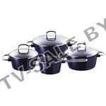 Набор посуды с керамическим покрытием Bergner BG-8661 (Бергнер БГ-8661) 7 предметов  (код.9-3780)