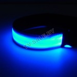 Светодиодный суперфликер Led security belt slap bracelets цвет: голубой