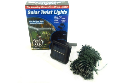 Гирлянда на солнечной батарее Solar Twist Light 200 LED (арт.9-6853) "0129"