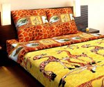 Комплект постельного белья (поплин) "Жирафы" (код.00113) арт.910 