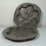 3 Комплекта форм для изготовления тротуарной плитки камней "Каменный цветок малый" 0.33 м3 "0070"