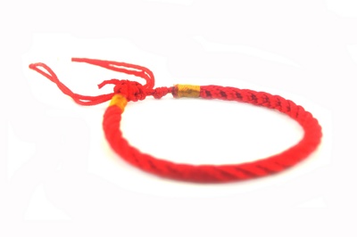 Амулет браслет "Красная нить" с регулировкой длинны (арт.9-6778)