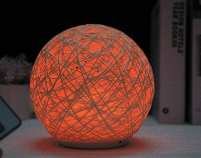 Светильник настольный Creative Rattan Ball Lamp USB из ротанга  ( арт 9-7519 ) 